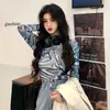 Autumn korean style small turtleneck Slim long Sleeve t-shirt Womens tops sexy Mesh Tees shirt femme (C2898) 210423