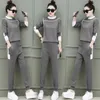 Women's Tracksuits Winter Knitted Sweater Set For Women Fashion Long Sleeve Casual Striped Sweatsuits Two Pieces Tops And Pants Suit Outfits