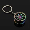 Keychains & Lanyards 10PiecesLot New Hot Creative High Quality Wheel Hub Rim Model Mans Keychain Car Key Chain Cool Gift S1H7