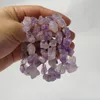Браслет из бисера сырых кристаллических прядей настоящий аметист фиолетовый заживление чакра для женщин