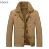 Fgkks men jaqueta casacos inverno militar bomber s masculino jaqueta masculina moda jeans homens casaco 211110