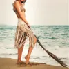 Arrivals Beach Cover up Chiffon Solid Swimwear Ladies Pareo Skirt Sexy Saida de Praia Wear #Q154 210420