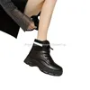 2023 mode femmes bottes plate-forme chaussures noir blanc Cool moto botte cuir chaussure formateurs sport baskets taille 35-40 haute qualité