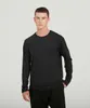 Hauts à manches longues pour hommes Le T-shirt de sport de yoga fondamental Haute vitesse élastique Sec Col rond Fitness Gym Vêtements Course à pied Exercice décontracté