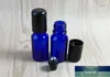 10pcs/lot 10ml Mini blue roll on bottles for essential oils -on refillable perfume bottle deodorant containers