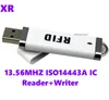 25 ensembles ISO14443 petit lecteur USB 13.56 mhz rfid écrivain lecteur NFC écrivain lecteur de carte à puce IC pour S50/S70 NFC, prise en charge ISO14443 Win8/7/XP/Android