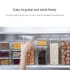 Garrafas de armazenamento Jarra de cozinha retângulo transparente jarda criativa criativa de grande capacidade Capacidade de cereal à prova de um armário de frutas secas