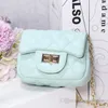 Girls Diamond Lattice Quiltade Purse Kids Metaller Buckle Chain Single Shoulder Bag Lady Style Messenger Bags For Women Mini Pures Q2392699