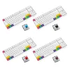 87 chaves Bluetooth com fio / teclado mecânico sem fio para AJAZZ K870T com RGB