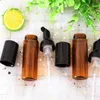 50ml brown Foaming Mousse Bottle Fine Shampoo Lotion Refillable Bottles Foam Pump Soap Dispenser