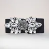 Shiny Rhinestone Belt Elastic Crystal Bead Decorative Skirt Coat Waistband Women Street Style Diamond Waist Belts277S