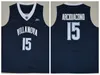 رجل Villanova Wildcats كلية كرة السلة الفانيلة خمر 15 ريان Arcidiacono 1 Jalen Brunson 10 Donte Divincenzo 25 Mikal الجسور قمصان مخيط جيرسي S-XXL