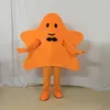 Performance Orange Star Mascotte Kostuums Halloween Fancy Party Dress Cartoon Character Carnaval Xmas Pasen Reclame Verjaardagspartij Kostuum Outfit