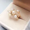 кольцо 14k жемчужное