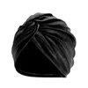 Czapki do czapki/czaszki 2022 Elastyczna moda turban czapka solidny kolor Kobiety ciepłe zimowe chusta na głowę maska ​​wewnętrzna czapka muzułmańska hidżab femme head #t1p