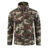 Giacca Uomo Militare Camouflage Pelle di Squalo Soft Shell Impermeabile Con Cappuccio Esercito Tattico Giacche Uomo Inverno Caldo Pile Cappotto Con Cappuccio Y1109