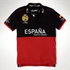 23SS Asian Size S-5XL Summer Spring Men's Racing Shirt Big Pony Embroidered Spain Brazil Argentina UK Germany France Italy