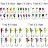 50st Box Winter Ice Fishing Jigs 1 3G-1 8G Jig Bait Hard Lure Balancer Set för 220221270p