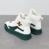 New men's casual boots luxury designer green men's shoes Mens high top brand shoe embroidered boot A6