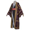 En bit Trafalgar Law / Trafalgar D Vatten Law Cosplay Kostym Kimono Robe Full kostym Outfits Halloween Carnival Kostymer Y0903