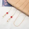 Sunglasses Frames Love Gem Glasses Chain Cord Holder Neck Strap Rope Eyeglasses Gold Color Lanyard For Women Reading Glass