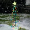 Nova Solar Christmastree Estrela Árvore de Natal Luzes Xmas Decoração ao Ar Livre Courtyard LED Luzes JJB12783