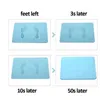 Non-Slip Bath Mat 30*40cm Diatomite Earth Bath Mat Drying Fast Absorbent Mat Easy Clean For Children Elderly Bathroom Rug 211109