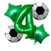 Decorazioni per feste Foil di elio Globos Palloncini da calcio Decorazioni di compleanno Bambini Ragazzo Coppa del mondo Cifre Numero Pallone da calcio Forniture