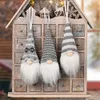 Weihnachtsbaumschmuck Plüsch Zwerg Puppe Anhänger Hängende Verzierung Neujahr Party Supplies Home Decor XBJK2108