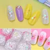 1box Aurora Nails Sequins Ультратонкие русалки с шестигранной шестигранными хлопьями Смешанные блеск Смешанные порошки 3D сверкающие украшения для ногтей