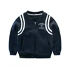 Vêtements pour enfants rayé fermeture éclair garçons manteau printemps automne coton décontracté enfants garçons veste sweat-shirt manteaux d'extérieur 90-140cm 210713