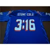 Good Man Youth Women Vintage Stone Cold Steve Austin # 3:16 Zespół Wydany Blu Football Jersey Rozmiar S-5XL lub niestandardowy Dowolna nazwa lub Jersey Number