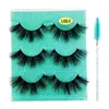 3 Pairs Kirpikler Fluffy Fırçalar Ile Doğal Uzun Kirpik Uzatma Wishpy Lashes Kiti Göz için Makyaj Toptan Satıcılar