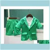 Bébé Bébé Maternité Enfants Été 2 Pièces Blazer À Manches Courtes Shorts Garçons Costumes Formels Ensembles De Vêtements De Mariage Pour Enfants Performance De Bal C7840769