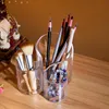 Bathroom Storage & Organization Fine Makeup Brush Holder Office Pencil Organizer Cosmetic Lipbrush Eyeliner 3 Compartment Rack