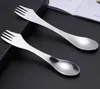 3 in 1 포크 숟가락 spork 칼 붙이 콤보 다기능 주방 야외 피크닉 도구