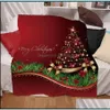 & Gardenchristmas Blanket Digital Printing Winter Thickening Double Layers Throw Blankets Mticolor Mti Pattern Home Textiles Aessories Drop