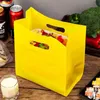 Food Plastic Bag Solid Color Handbag Dessert Packaging Foods Baking Bakery Cake Tote Cosmetic Shopping Bags