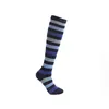 Sports Socks Crew Sport Meias Setas Listradas Compressão 4 Pares Running Riding Ciclismo ao ar livre Futebol de atacado