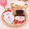 Flatware Organizatorzy Boże Narodzenie Naczynia Cartoon Cutlery Zestaw Santa Claus Nóż Widłowy Uchwyt Party Dostawy Dekoracja Desktop WLL-ZWL255