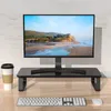 Supporto per monitor in truciolato Riser da tavolo ergonomico da 24 pollici Organizzatore da tavolo con bordo arrotondato Piano del tavolo per display a LED LCD a schermo piatto