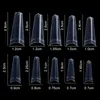 أظافر كاذبة 100pcsbag Clearwhittural Nail Tips French Long Ballerina Coffin Half Cover Art Acrylic Manicure DIY Tools3246589