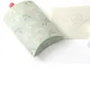 Scatole di imballaggio di cartone bianco fiore spezzato puro e fresco originalità piega cuscino scatola piccolo regalo Sweetbox 0 32mz T2
