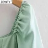 Kobiety Vintage Square Collar Solid Color Split Soft Satin Midi Sukienka Kobieta Chic Powrót Zipper Elastyczny Party Vestido DS8192 210420