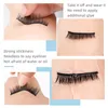 3D Faux Mink False Eyelashes Self Adhesive Lashes with Tweezer 5 Pairs Fake eyelash 6 Styls Makeup Set Handmade Soft Natural Thick Cross Curl Lash