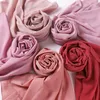 Ethnic Clothing 10pcs/Lot Crinkle Cotton Hijab Scarf Wrap Malaysia Solid Color Shawls Headband Muslim Hijabs Headscarf Female Foulard