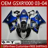 Suzuki GSX-R1000 GSXR 1000 CC GSXR-1000 K 3 2003-2004 Bodywork 67NO.77 공장 블루 K3 1000CC GSXR1000 03 04 GSX R1000 2003 2004 OEM 페어링 키트