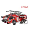 市消防車シリーズ MOC ハイテクニック 4 スタイル消防車ビルディングブロックはしご車レンガのおもちゃ子供のためのギフト X0503