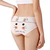 7 pçs / set Mulheres Sexy Underwear Calcinhas Calcinhas de Algodão Bolinhos para Meninas Lingüíssimas Lingerie Dos Desenhos Animados Meninas Pantys Pantys cuecas 210720