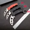 Top Quality Practice Claw Knife 420c Satin Blade G10 Handtag Trainer Karambit EDC Utomhus Sport Verktyg Presentknivar